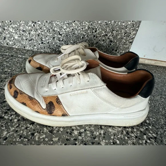 Cole Haan Women's White and Brown Sneakers - Picture 3 of 10